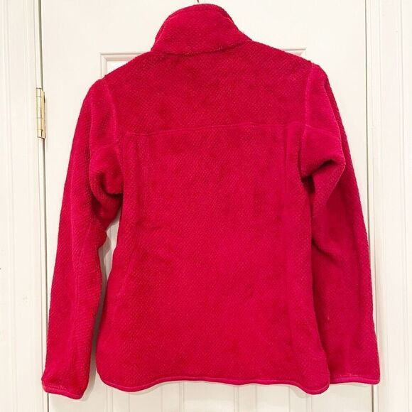 Patagonia womens XS Fleece Pullover Pink Snap T Hiking Ski Outdoor - Picture 2 of 4
